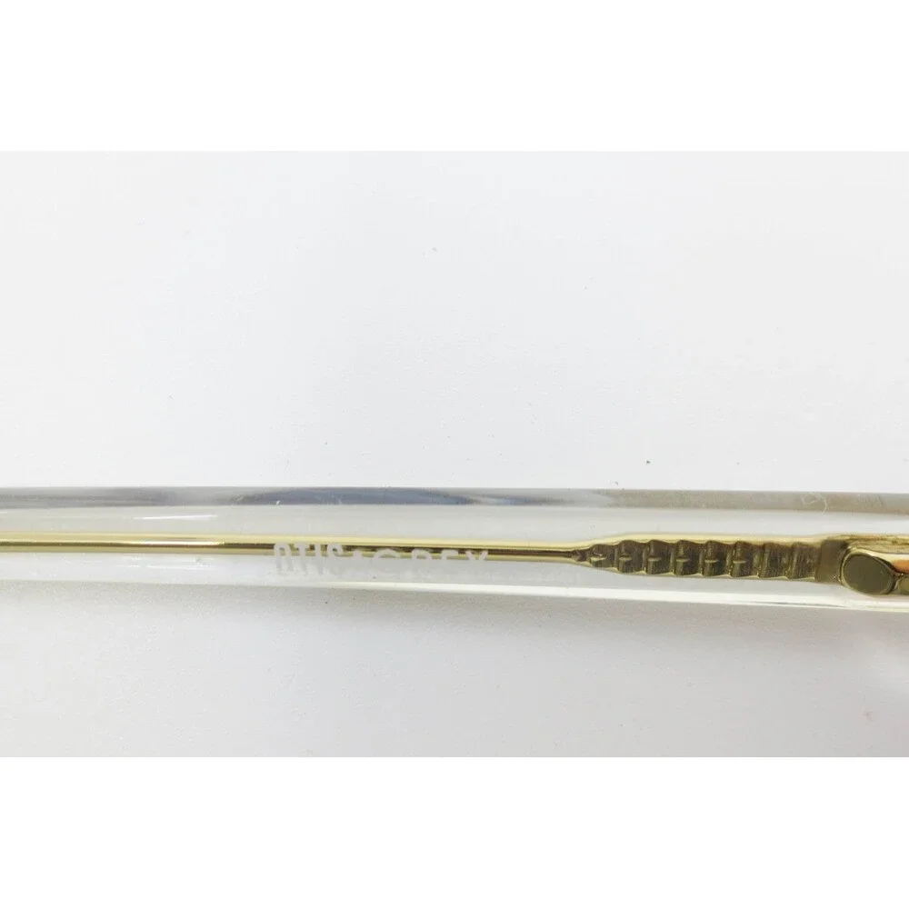 Otis Grey OG-202219 CRY Clear Crystal Square Eyeglass Frames 57-18-148 Gold Tone
